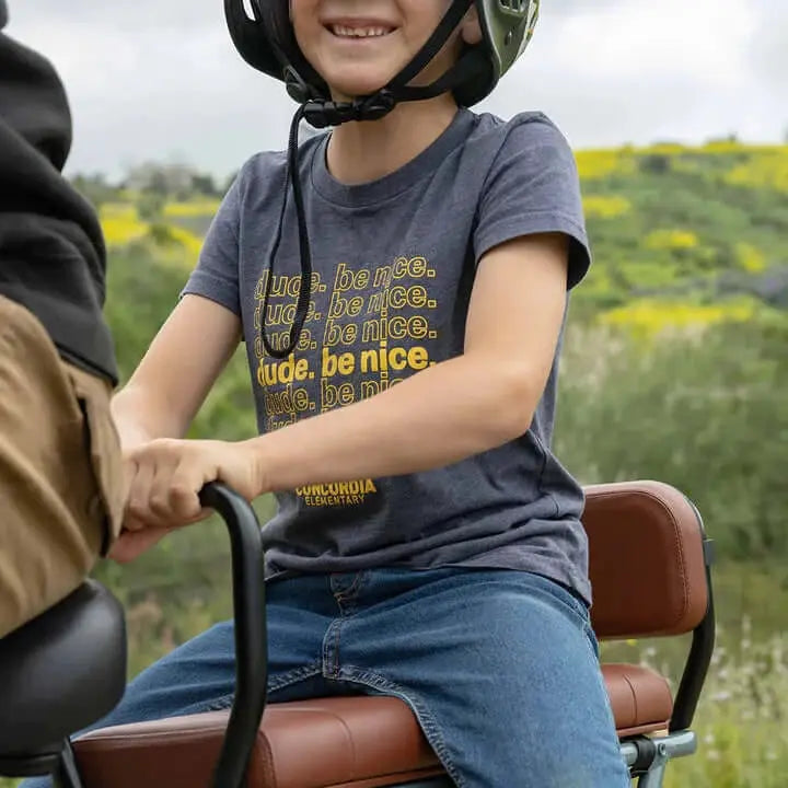 Back Rest For Children On E-Bike