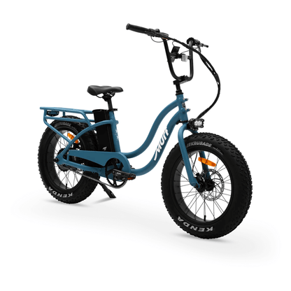 Blue electric bike