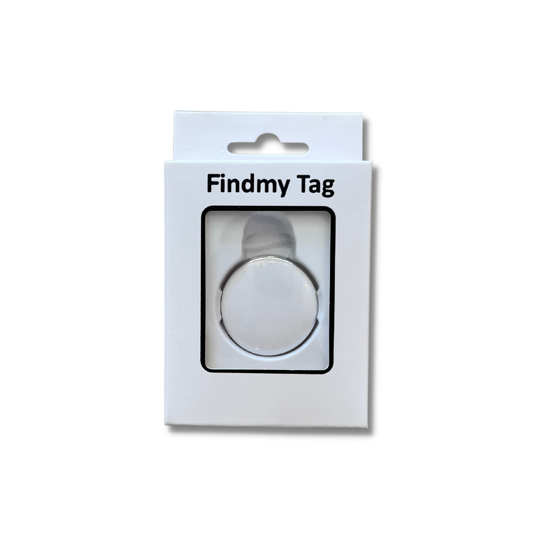 A small, white, square-shaped air tag to know where your electric bike is at all time.